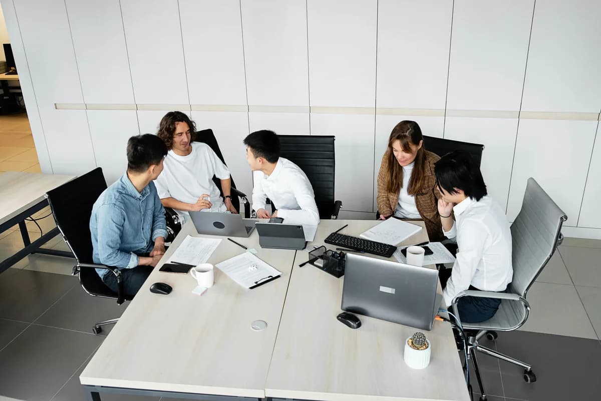 Professional cloud engineers collaborating